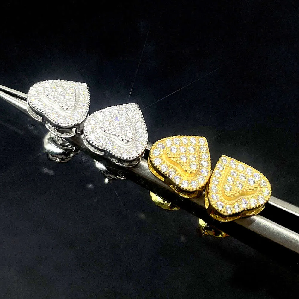 Pass Diamond Testeur S925 Moissanite Diamant Coeur Boucle D'oreille Saint Valentin Idées Cadeaux Saint Valentin Cadeau Bijoux