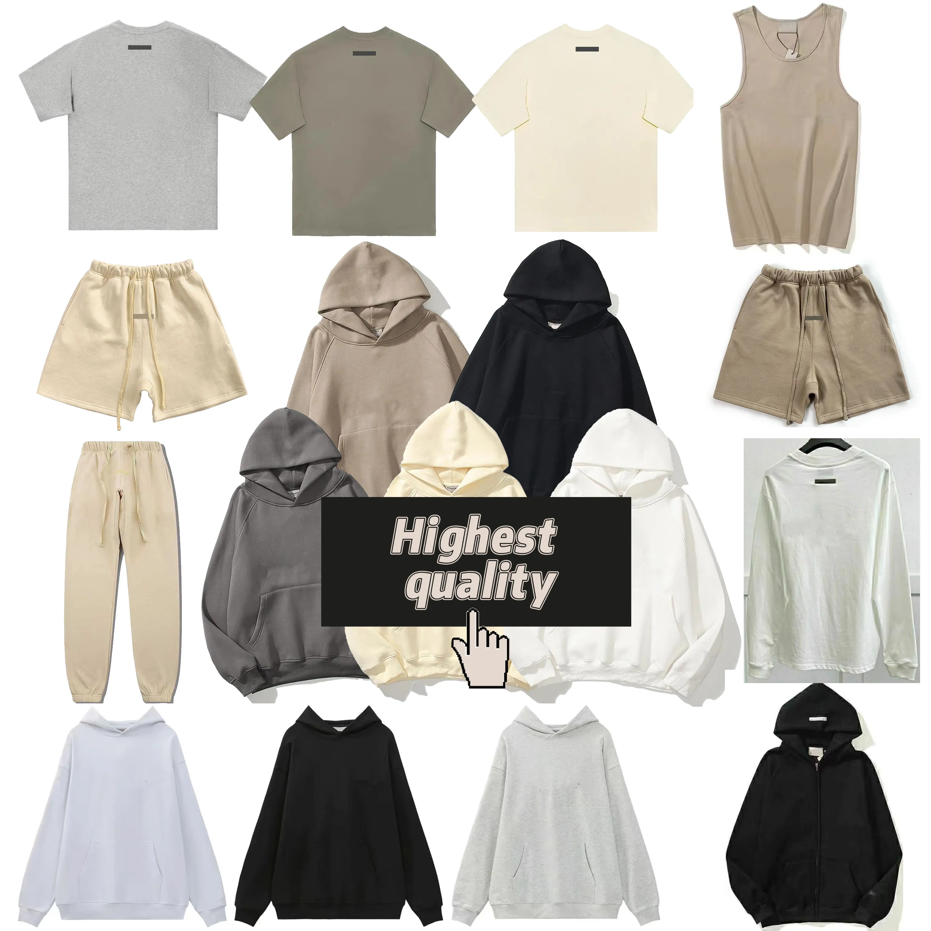 sudadera con capucha para hombre Essentiel sudaderas con capucha diseñador para mujeres y2k adolescentes niñas algodón jersey de gran tamaño linda estética sudadera de moda talla grande essent boy Fog Hoodie ess 5XL