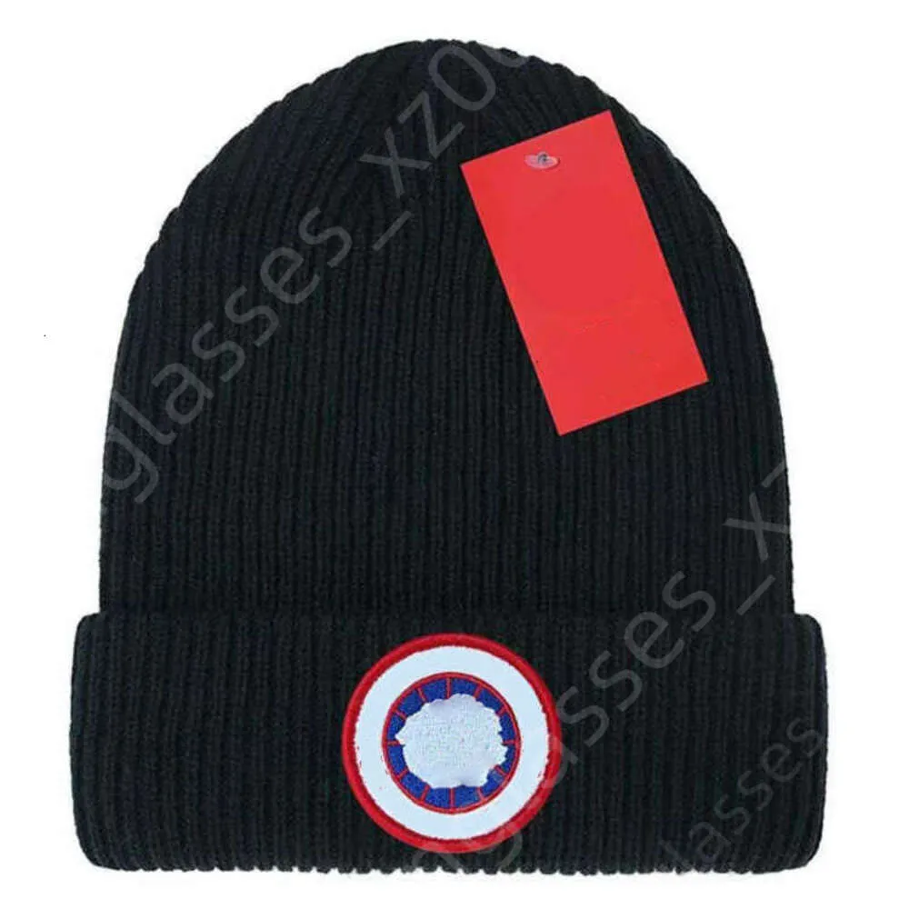 Canada Hat Luxury Beanie Top Qualité Designer Goose Beanie Beanie / Skull Designer Élégant Skull Cap Lettre Jacquard Beanie Hommes Femmes Chaud Laine Chapeau Unisexe Ski A2 T1HC