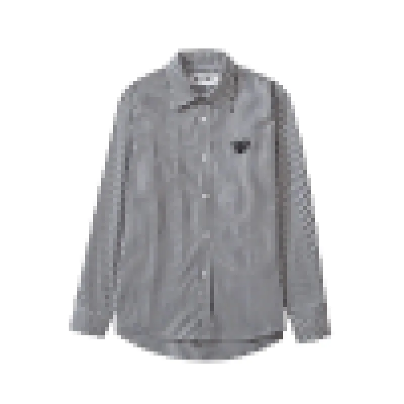 Long Sleeve designer CDG PLAY Mens Blue Striped Shirt Shirts Tops - Main Image