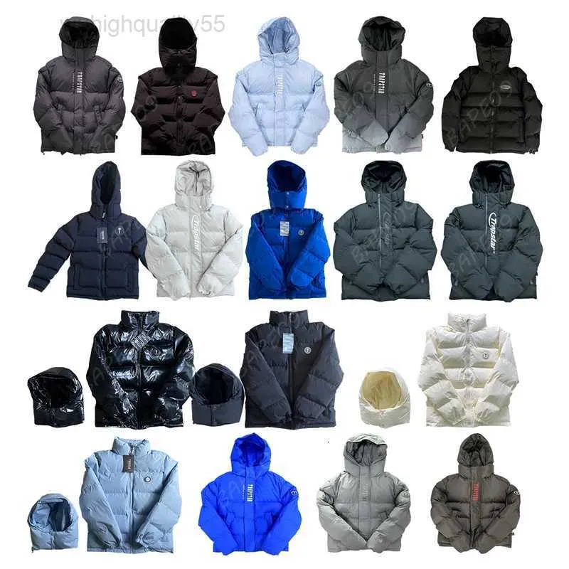 Trapstar Embroidered Down Puffer Jacket for Couples - Warm Outdoor