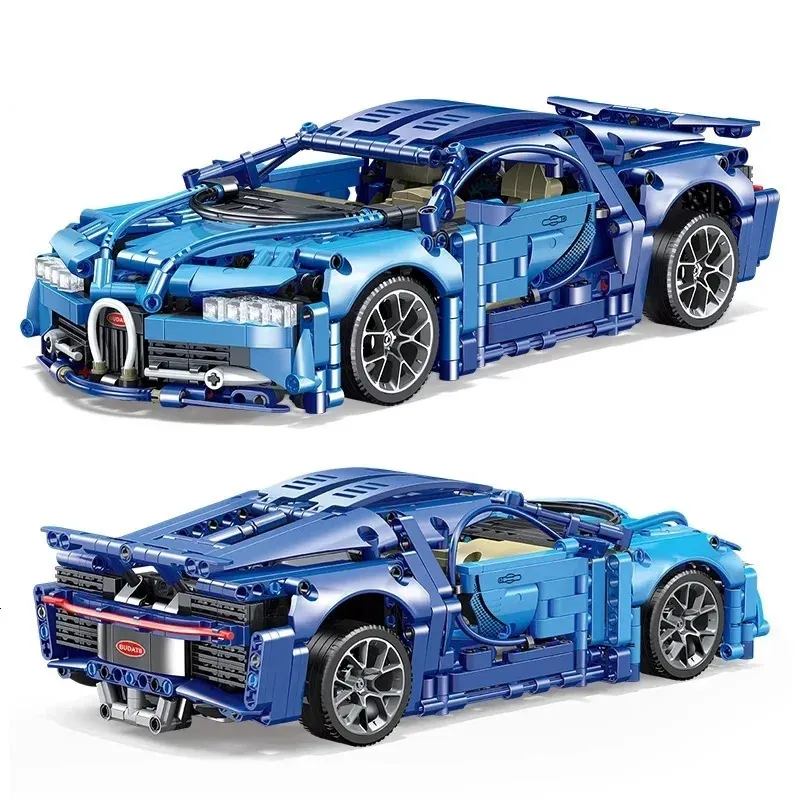 Blocos 1/14 Bugat Chiron Técnico Construtor de Carro RC Brinquedos para Meninos Supercar Tijolos Modelo de Construção de Natal Presentes de Aniversário Crianças 231114