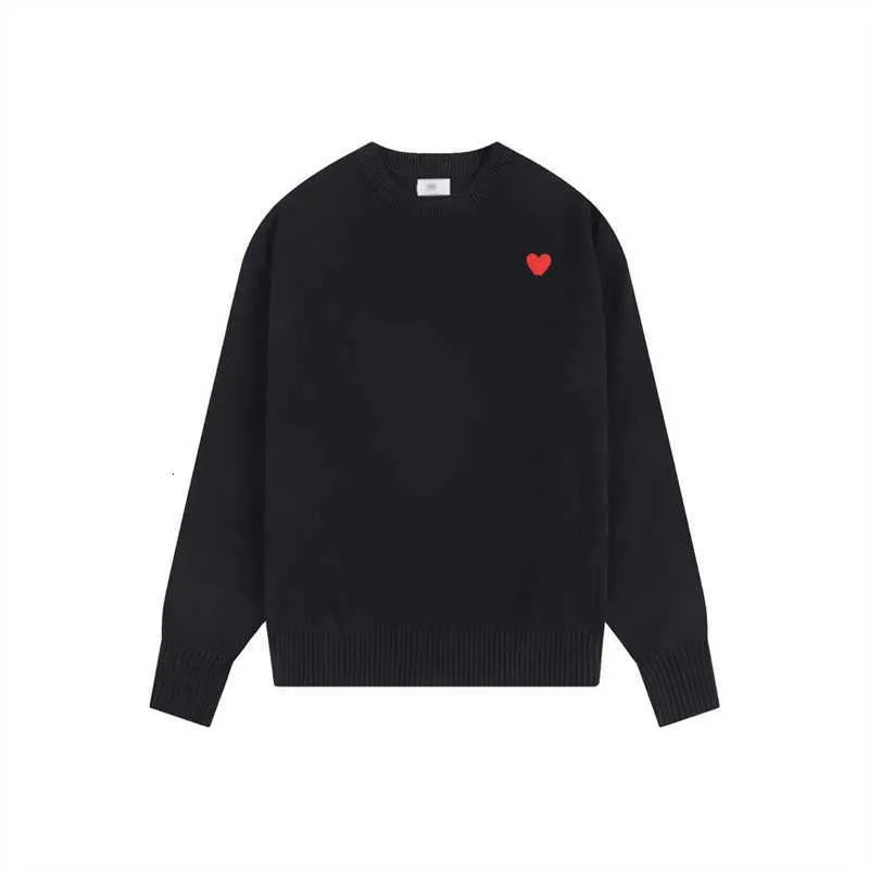 Amisweater de styliste unisexe pour femmes, pull de mode parisien, marque de luxe, amoureux, cœur rouge, col rond, S-XL, Lkf2