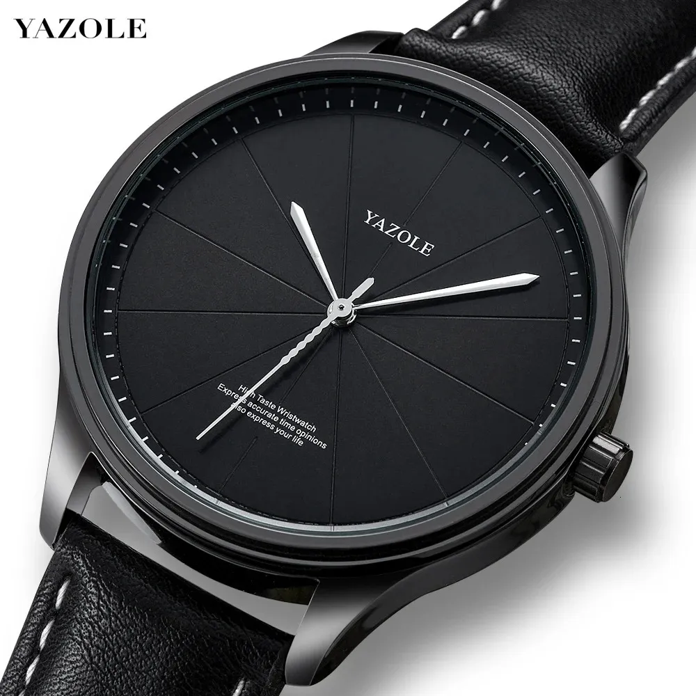 Wristwatches Mens Watches Top Brand Lluxury Famous Wrist Watch for Men Quartz Leather Sport Wathes Male Clock Saat Reloj Hombre 231114