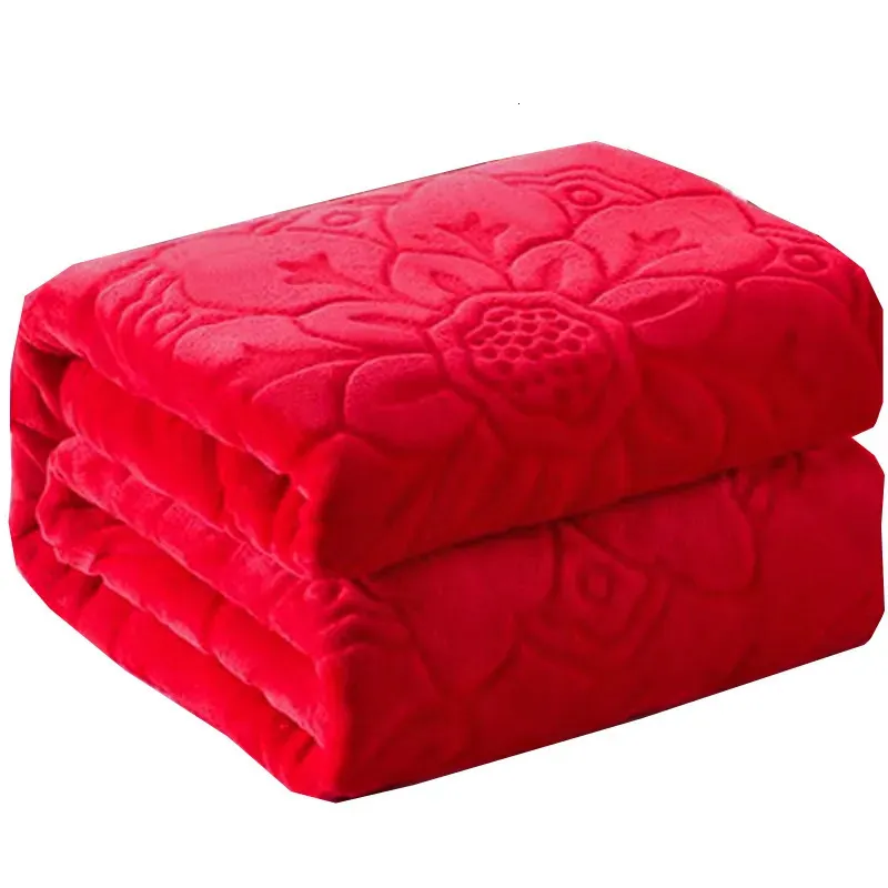 Couvertures Chaud épais couverture en peluche adulte enfants doux hiver lit couvertures moelleux polaire couvertures canapé couverture drap de lit couvre-lit sur le lit 231113