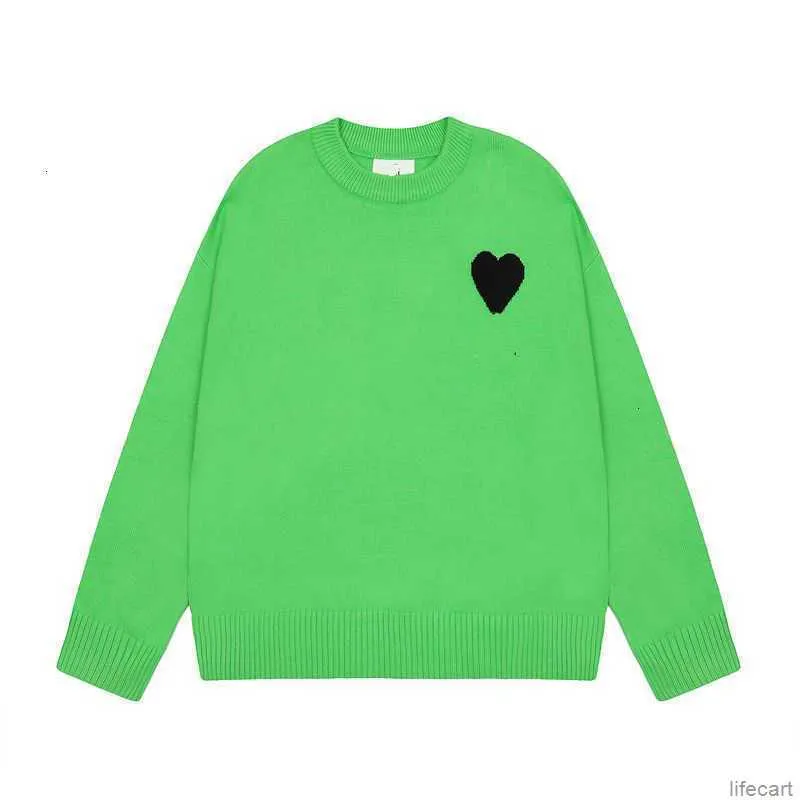Är jag Paris designer tröja amiswater jumper hoodie vinter tjock tröja jacquard a-ord rött kärlek hjärta pullover män kvinnor amiparis amis rxmp