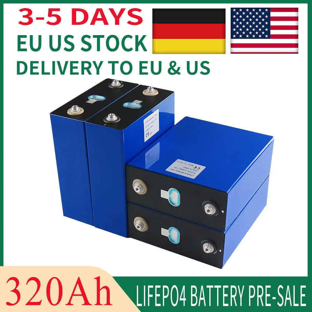 بطارية LifePo4 320ah 4pcs 3.2v الصف A 12V 310AH الليثيوم الحديد الفوسفات حزمة DIY RV Cell Solar Storage