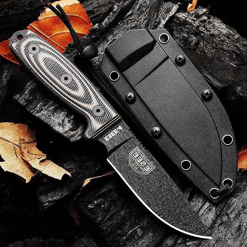 ESEE SURVIVAL Düz bıçak Yüksek av çelik kydex g10 tam damla tang noktası saplı sabit karbon kamp bıçak bıçakları bl sbxb