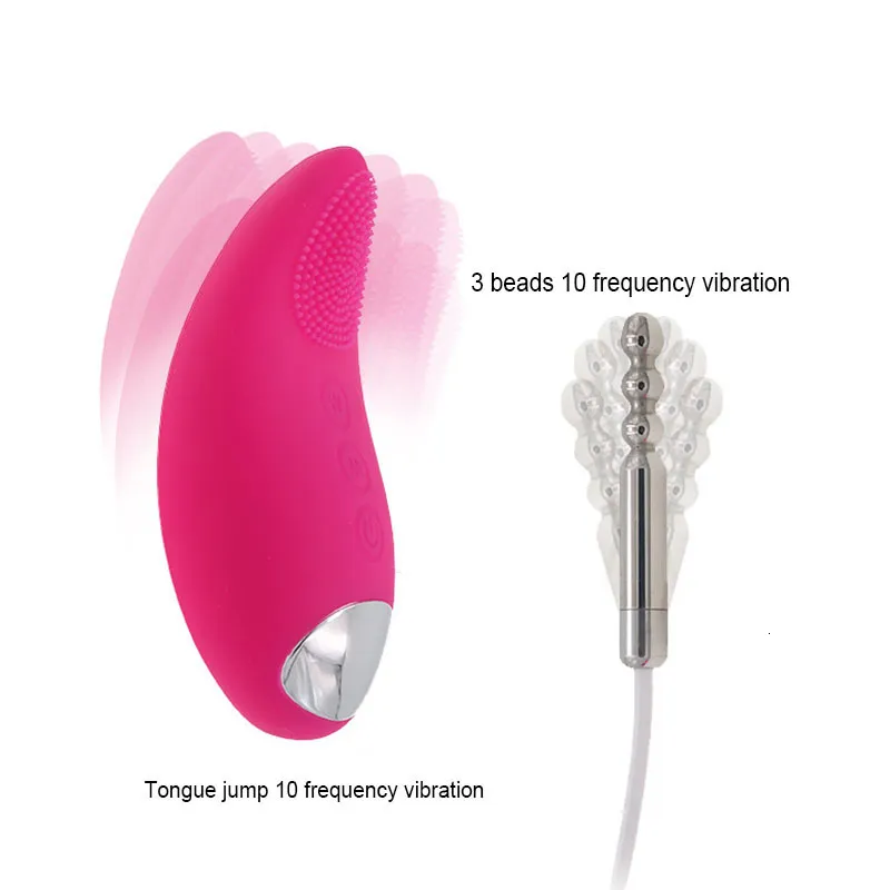 Vibrateur Urétral En Acier Inoxydable Avec 10 Modes De Vibration_voghion.com