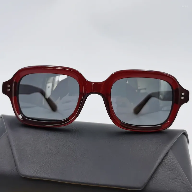 Солнцезащитные очки 2023, винтажные женские ацетатные мужские классические квадратные очки для женщин и мужчин, модные поляризационные очки ручной работы UV400