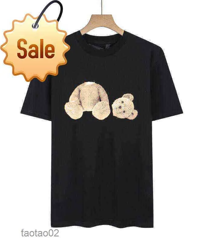 Ss Designer Mode Sommer Männer und Frauen T-Shirts Mans Palms Stylist Angel T-Shirt T-Shirt Guillotine Bear Printed Short Sleeve Truncated1s10pl0z0xe