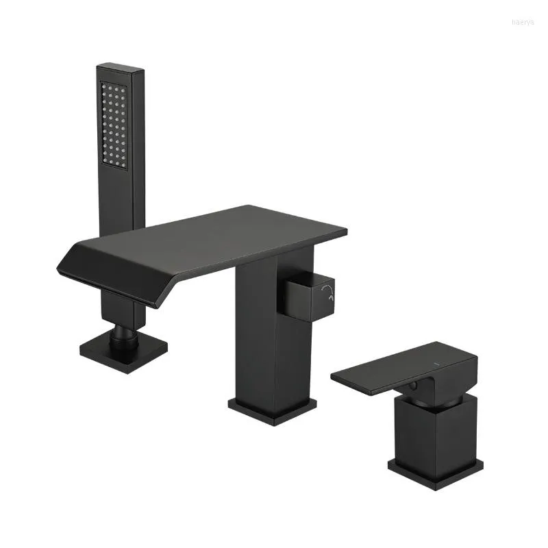 Kohler Cursiva Faucet Black High Quality Brass Three Holes Faucet