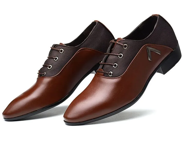 Hommes chaussures habillées sans lacet chaussures en cuir noir pour hommes grande taille bout pointu affaires décontracté hommes chaussures formelles pour mariage