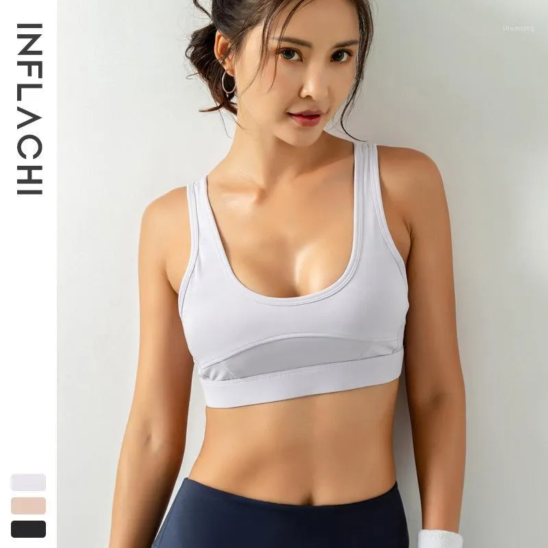 Siłownicza odzież płynny stanik sportowy dla kobiet Brassiere Yoga High Impact Crop Top Fitness Sport Bielizna 1