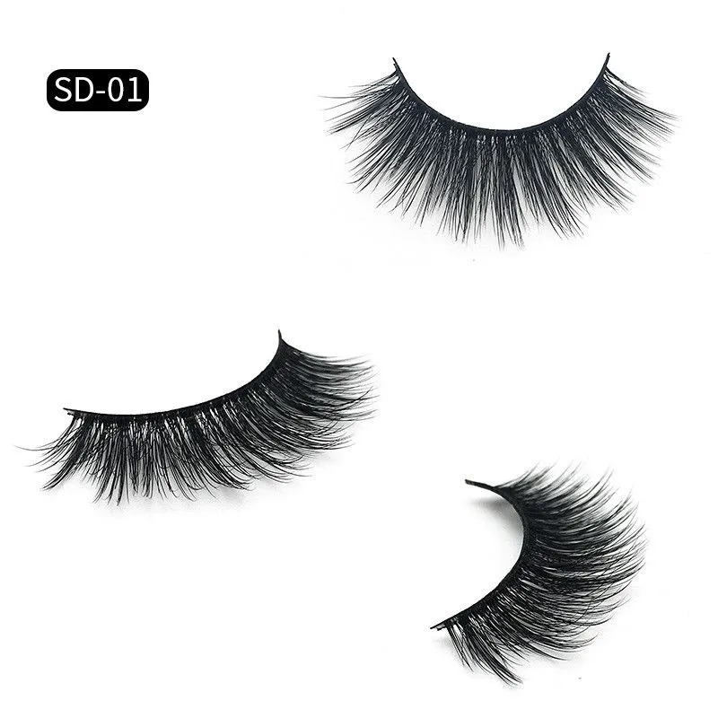 3D Mink Eyelashes Eye makeup Mink False lashes Soft Natural Thick Fake Eyelashes 3D Eye Lashes Extension Beauty Tools 20 styles DHL Free