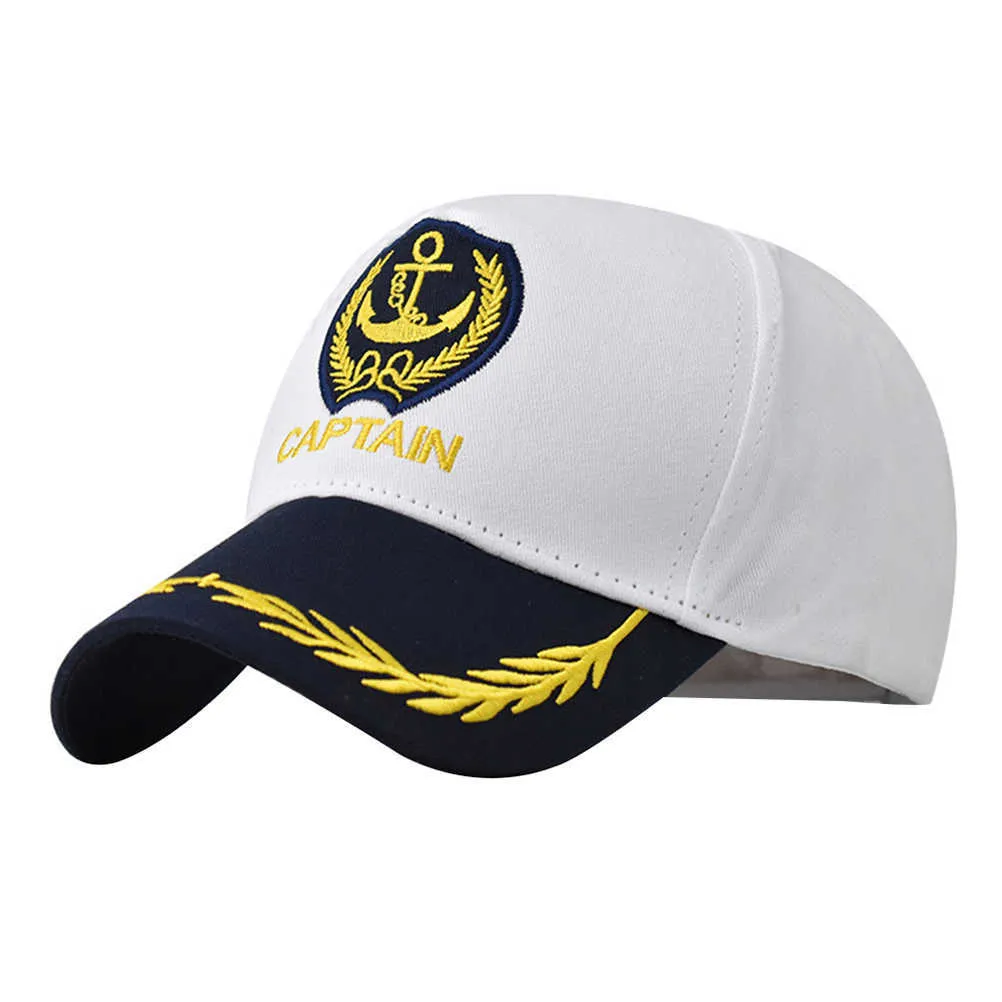 Adults Adjustable Yacht Boat Captain's Sailing Hat Cap Costume