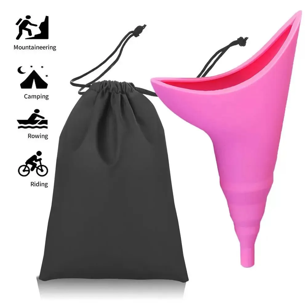 Dispositif d'urination féminin Fournitures de toilette Urinoir réutilisable en silicone Permet aux femmes de faire pipi debout Le compagnon idéal pour le camping