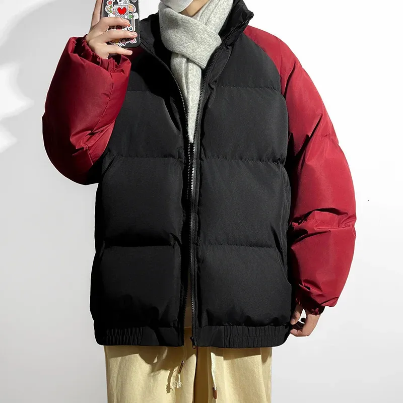 Giacche da uomo Giacca invernale da uomo caldo addensato piumino oversize spesso streetwear coreano cappotto corto allentato uomo Parker vestiti 231114