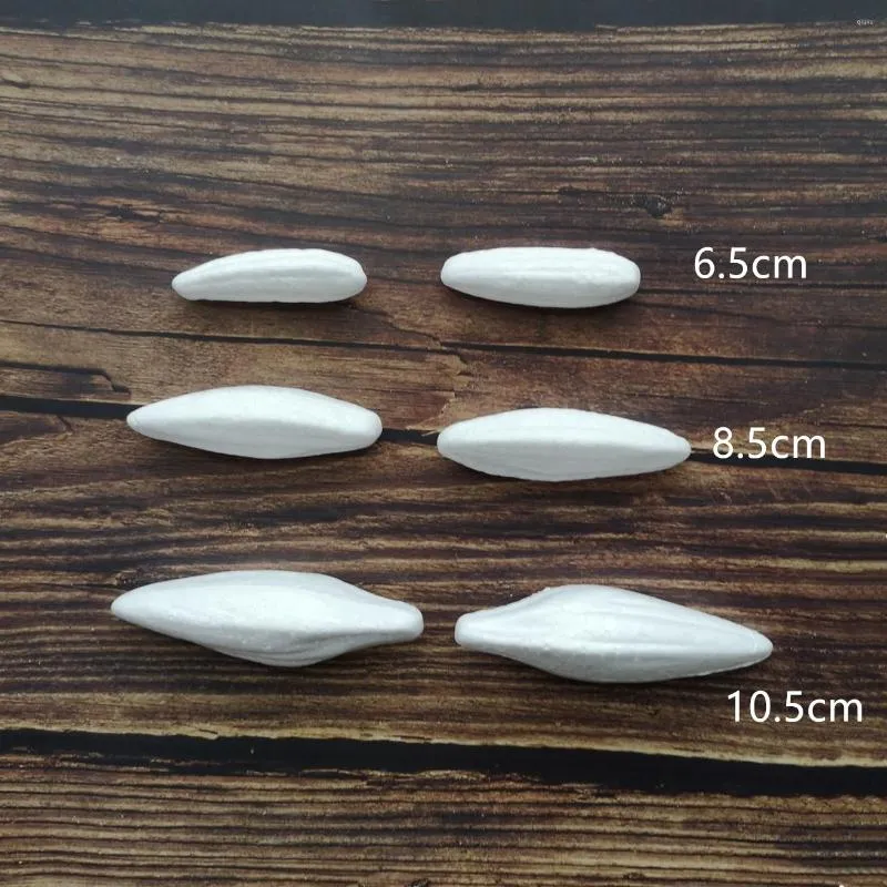 Decorative Flowers 6/15pcs 5/6/9/11cm White Polystyrene Styrofoam Foam Lily Buds For Nylon Flower Making Material Supplies Accessory