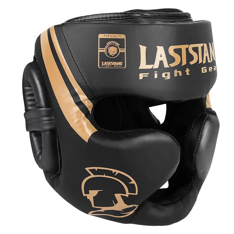 Skyddsutrustning Promotion Boxing MMA Safety Helmet Head Gear Protectors Vuxen Child Training Headgear Muay Thai Kickboxing Fulltäckta hjälmar 230414