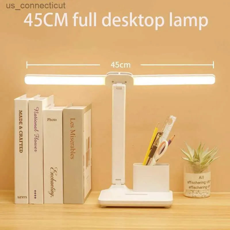 Tischlampen Tischlampe LED faltbar Schutz Kinder Student USB Schreibtischlampe mit Ladebatterie Schlafzimmer Nacht Nacht R231114