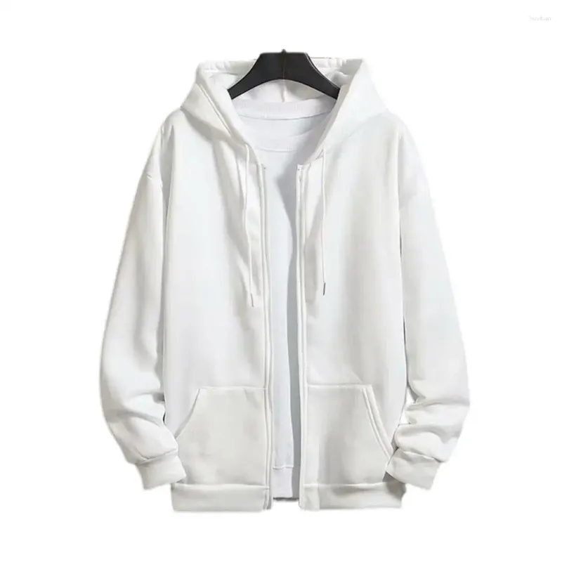 Plain white zip up jacket best sale