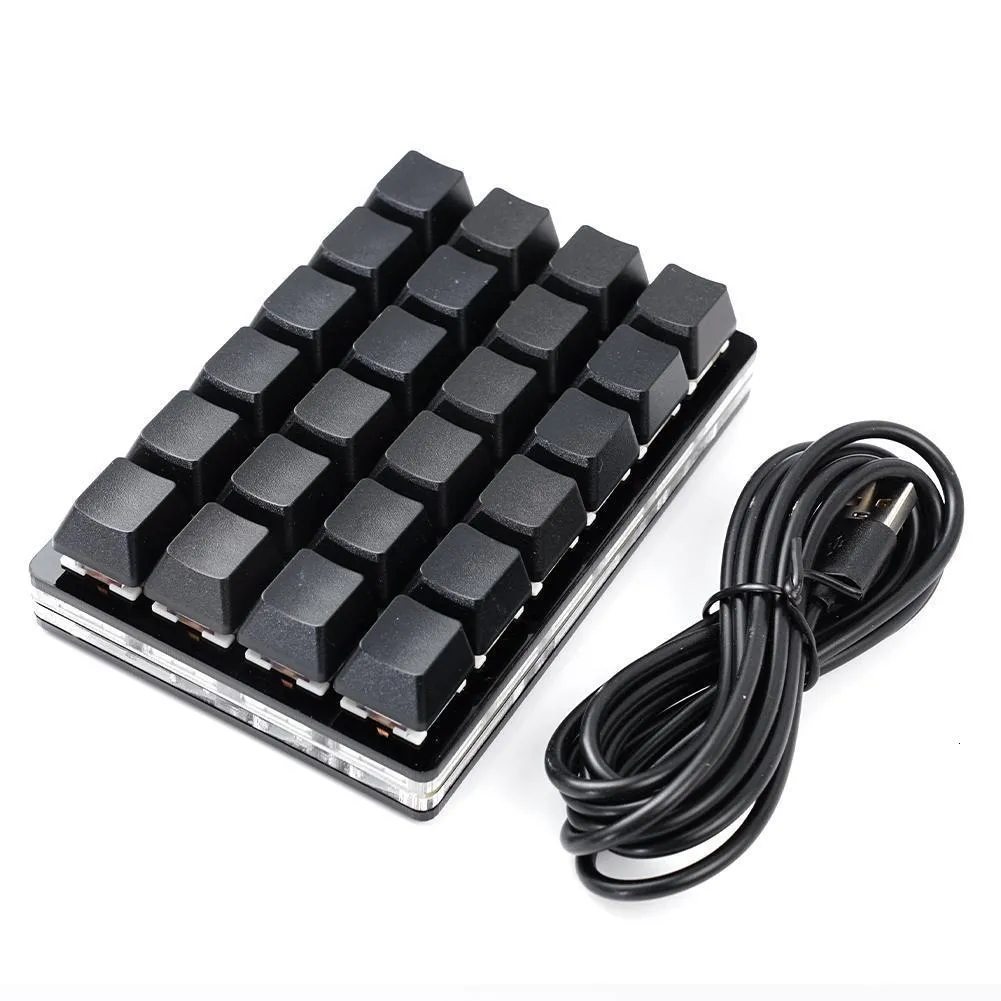 Tastaturen Mini USB Custom Mechanical Keyboard 2469121624 Keys Gaming Keyboard Sayo Device Shortcut Programmable Keypad Keys Macro 230414