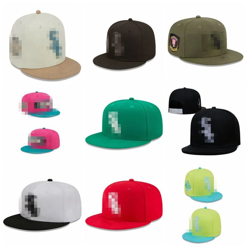 Casquettes de baseball avec lettres White Soxes, chapeus réglables sans soleil pour hommes et femmes, chapeaux Hip Hop à rabat, nouvel arrivage