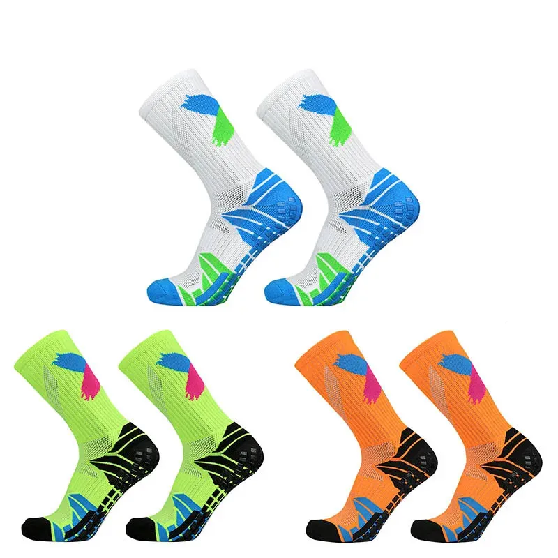 Sports Socks Professional Outdoor Sports Football Socks Silicone Anti Slip Sweat Absorbering Men S and Women S Soccer 231114