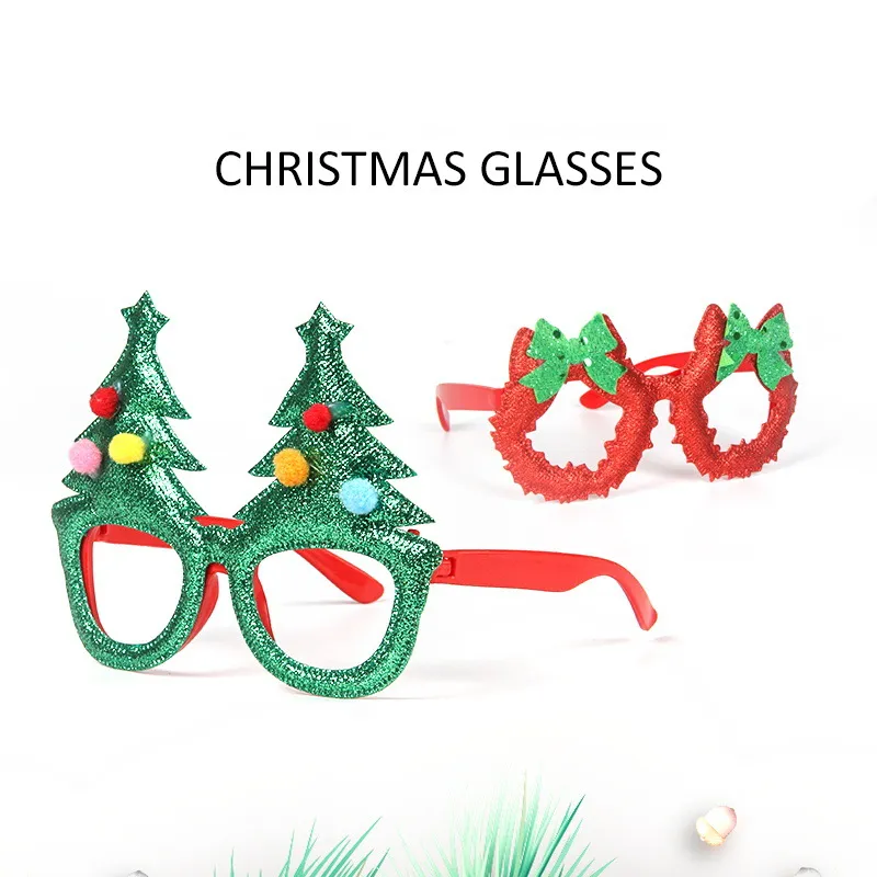 Dekoracje świąteczne okulary świąteczne Ozdoby dla dzieci Oczy choinka Rama Rama Rama Oczy Oko przedszkola