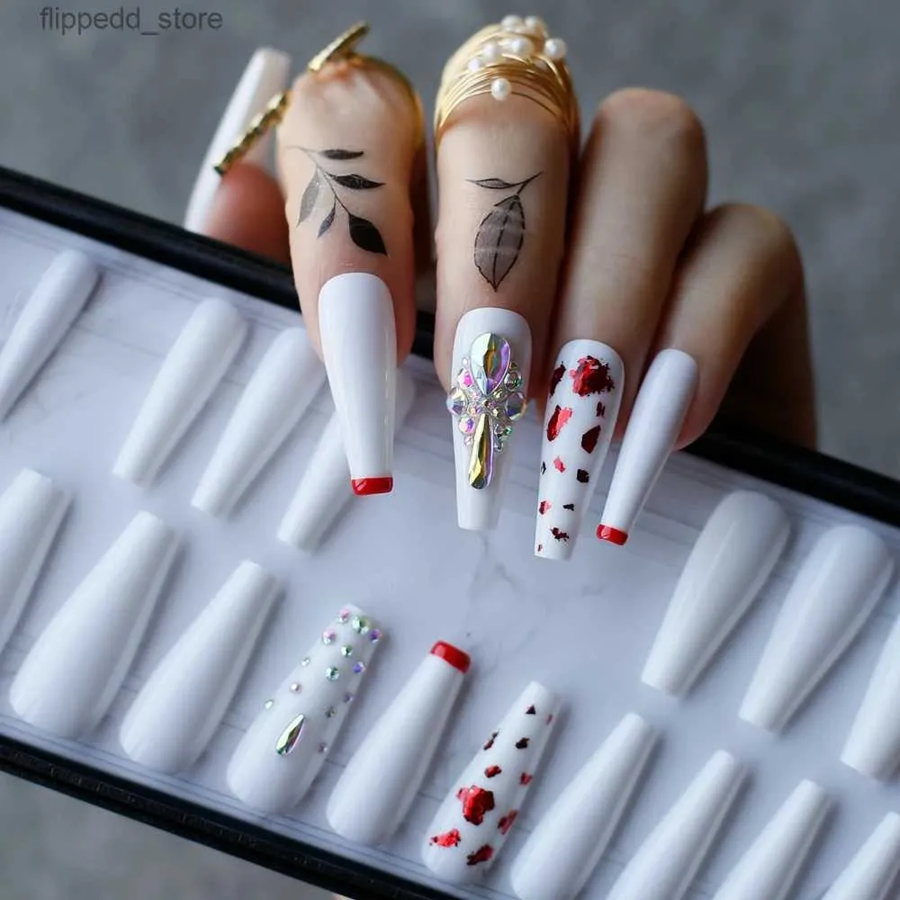 Red And White Coffin Nail - Temu - Page 5