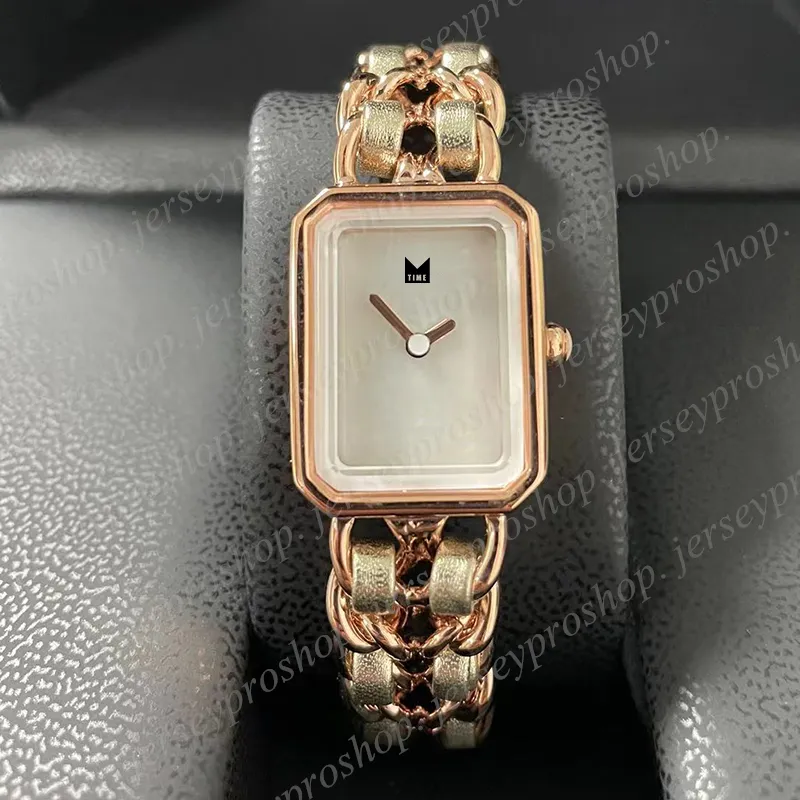 Fashion Square Dial Women's Watches Quartz Watch with Chainl Strap 17.5/16.5/15.5cm