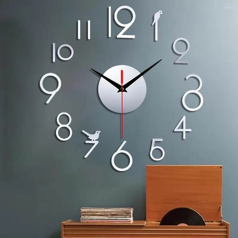 Relógios de parede Números 3D Clock DIY Decoration for Home Indoor