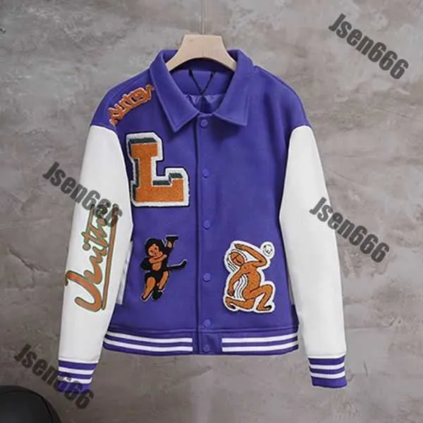 Varsity Jacket Designer Biker Jacket Baseball Varsity Jacket Mens Jackets for Men Letter Stitching Embroidery Autumn and Winter Loose Causal Coat 89LX