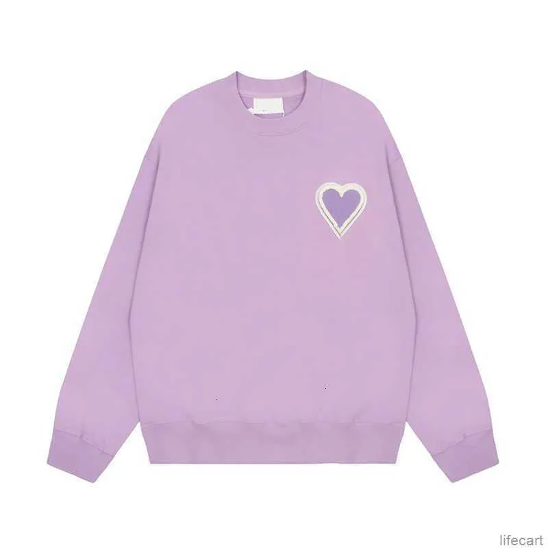 Designer unisexe AM I Paris Pull Mode AMIParis Sweat à capuche Jumper Casual A-ligne Petit Coeur Amour Coeur Sweat Hiver High Street Sweat à capuche Col rond AMIs 2AEJ