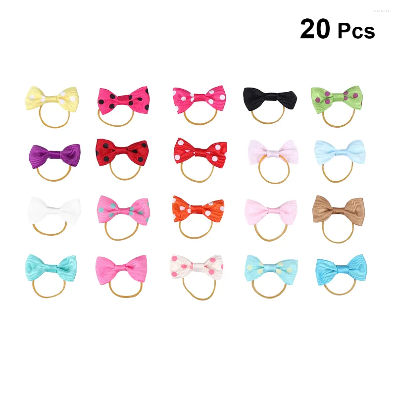 Armilhas para cães Armilhas para cães de estimação Bandas Trepe Borracha Topknot Bowknot Banda Banda Acessórios de cachorro de cachorro Pets Ties Bow Gifts Decor Holidays Férias