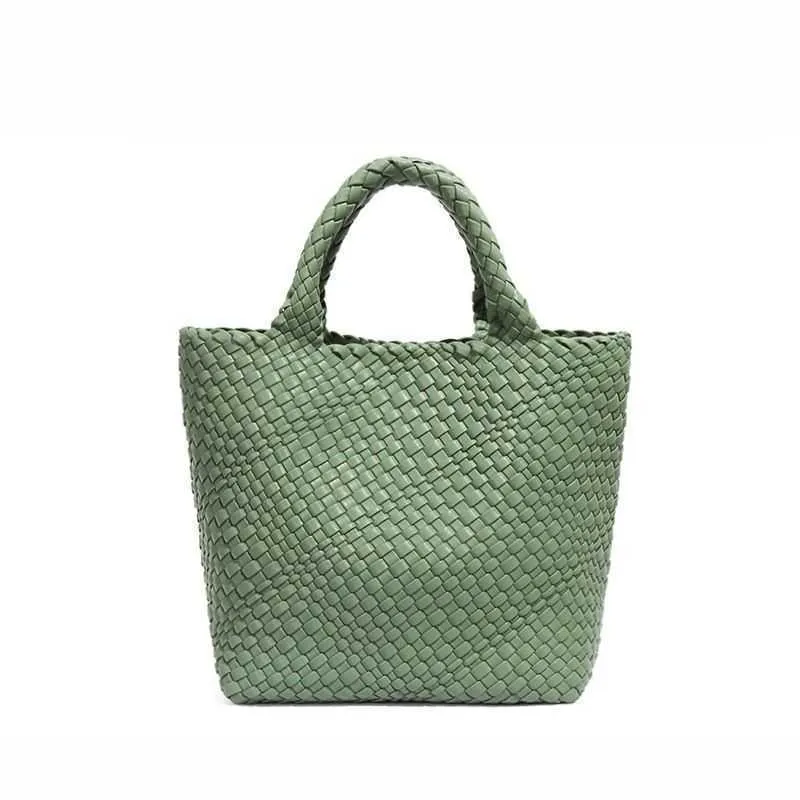 e venetasbottegas Bolsa de moda moderna cesta de vegetais axila bolsa de tecido artesanal verão minimalista mãe criança sacola