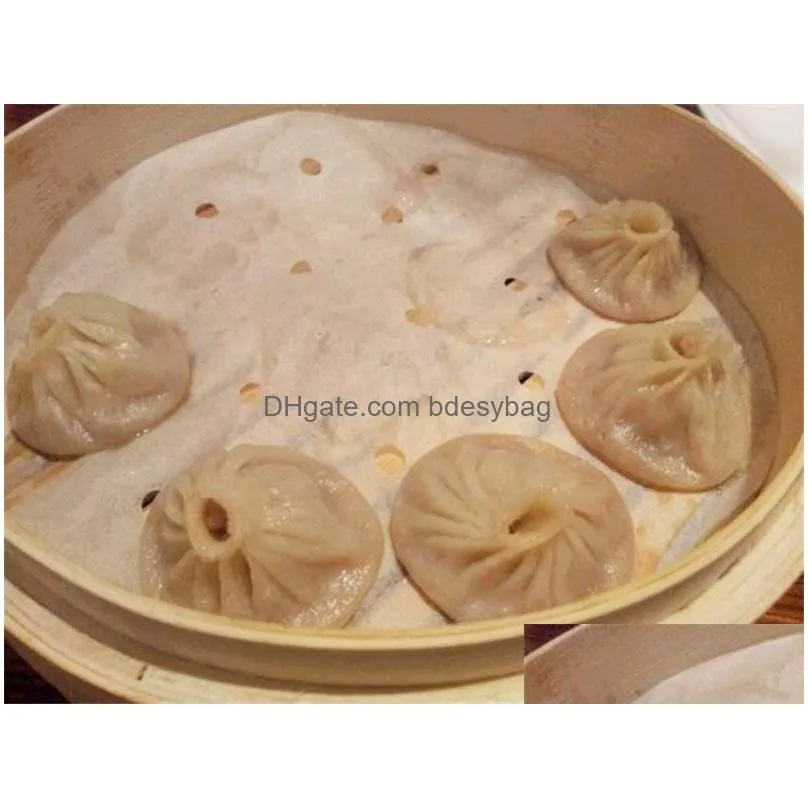 400pcs/lot bamboo steamer steaming paper release paper 16 size vegetables dim sum pot steamer nonstick baking pan liners lx0814