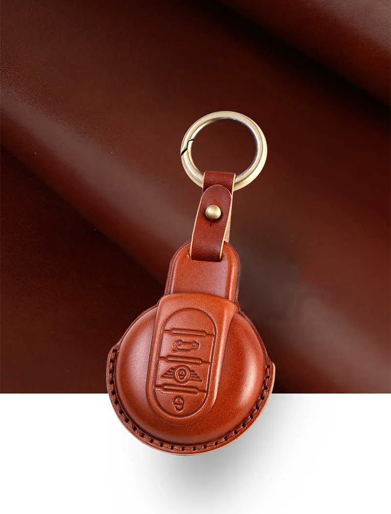 Mini Cooper Schlüsseletui Handgefertigte Lederhülle für Mini
