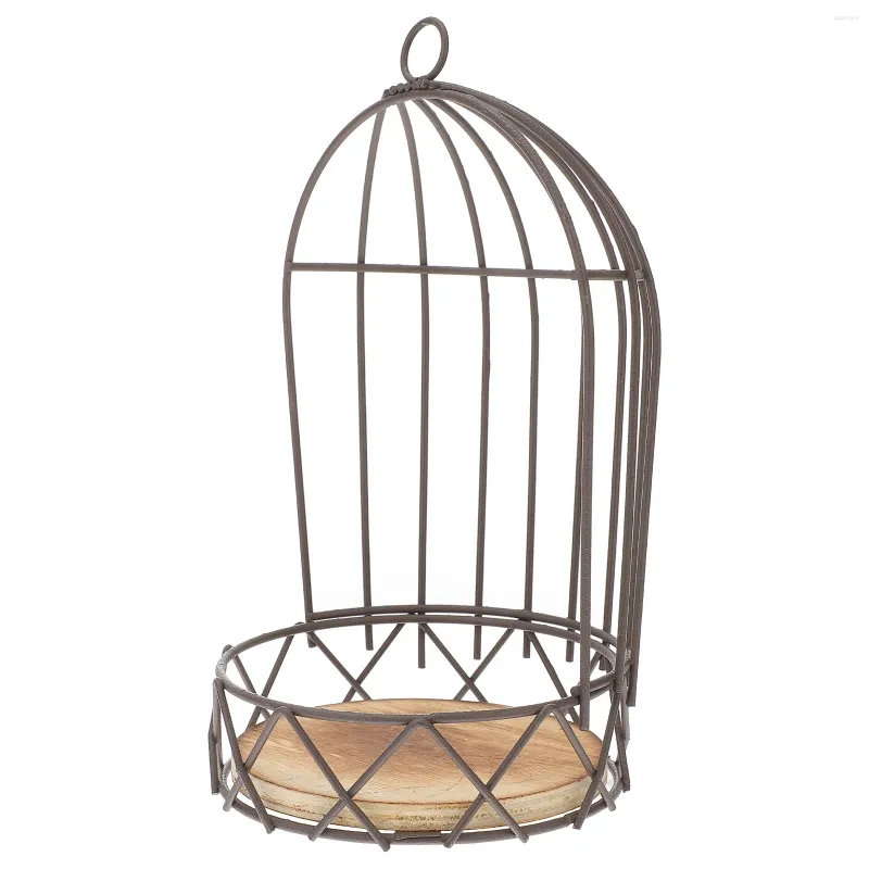 Ljushållare Dekorationer Flower Stand Candlestick Metal Planters Outdoors Birdcage Decorative Flowerpot Rack