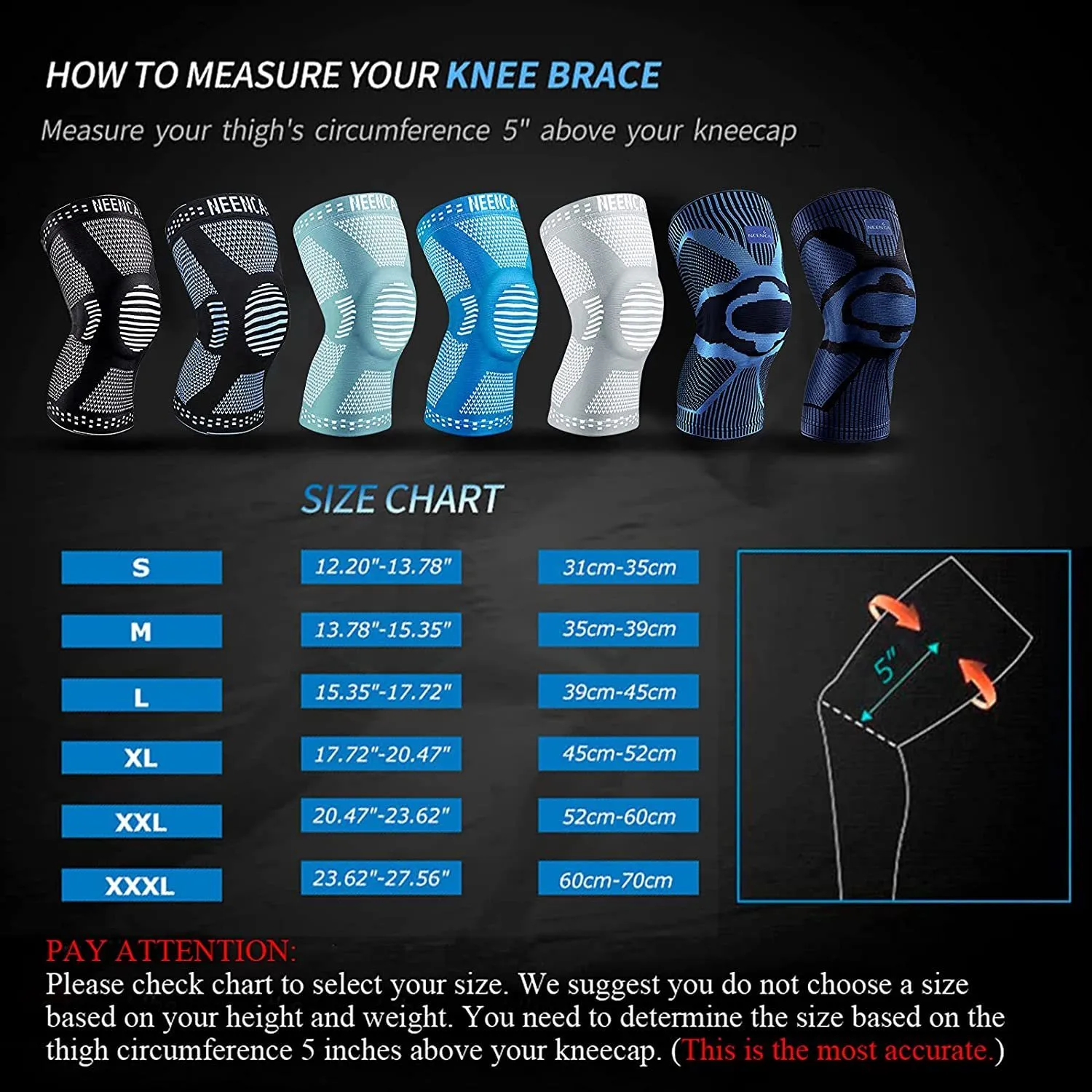 Ginocchiere In Rame 2 Pezzi - Compressione Per Dolori Articolari, Artrite, Sport - Supporto Per Ginocchio Uomo/Donna - 3