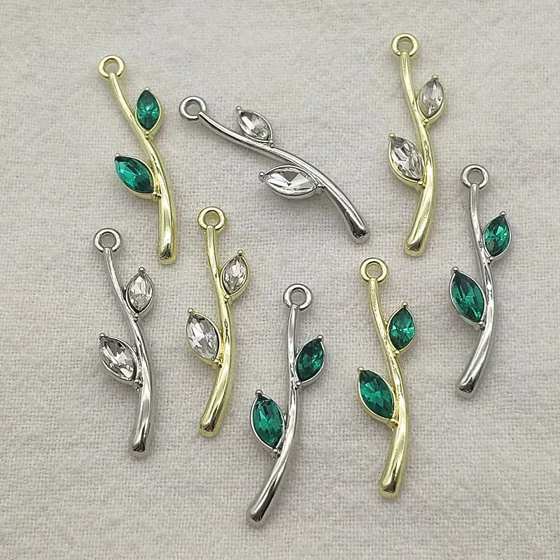 Charms Arrival 28x8mm 100pcs Zinc Alloy Leaf Charm For Handmade Necklace/Earrings DIY Parts Jewelry Findings Components 231113