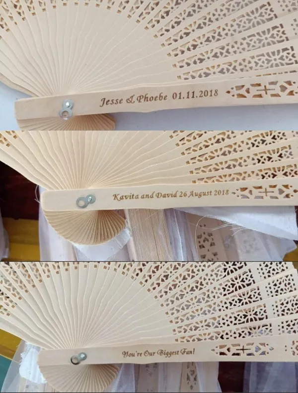 Wedding Fans for Guests Personalised Custom Hand Fan Custom Printed Fans  Promotional Hand Fans Custom Made Hand Fans Personalized Wood Hand Held Fans  - China Wood Fans and Hand Fan price