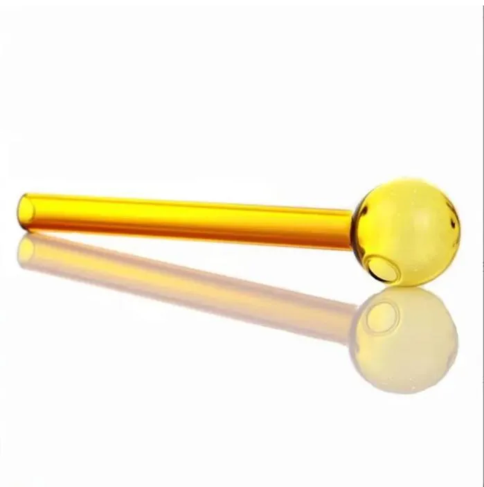 ACOOK Pyrex oil burner 2mm thick glass tube 25mm OD Ball With Smile for water Smoking Glass pipe bongs oil rig Hookah Bubbler Tool