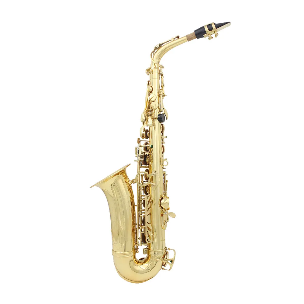 Altsaxofoon Altsaxofoon in Es Goud Zilver Wit Shell-toetsen