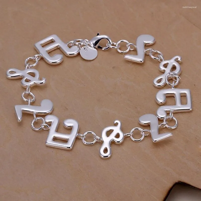 Link Bracelets Fashion Style Beautiful High Quality Silver Color Jewelry Women Cute Wedding Gifts Nice