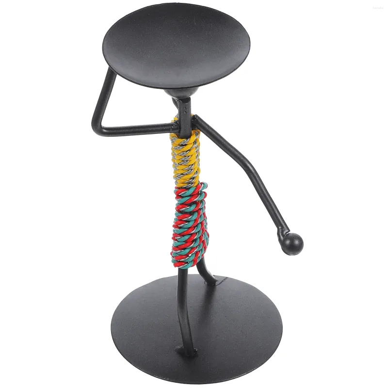 Świece Streszczenie świec nowoczesny styl uchwyt rzeźby stojak na herbatę Minimalistyczny figurka metalowy stół obiadowy