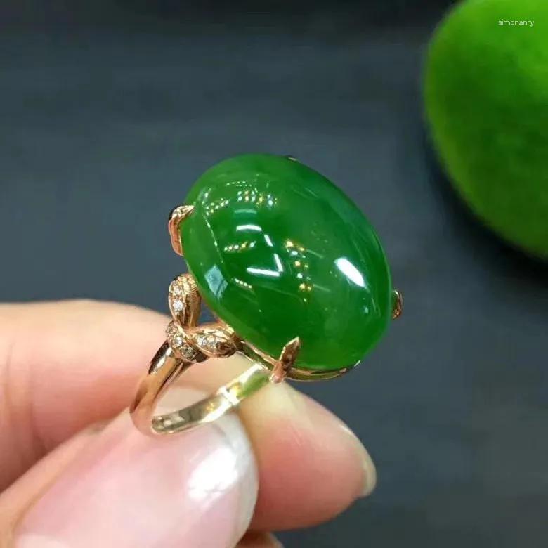 Кольца-кластеры, элегантный подарок для свадебного дизайна, настоящее и натуральное кольцо из нефрита Jaser, ювелирные изделия из стерлингового серебра 925 пробы