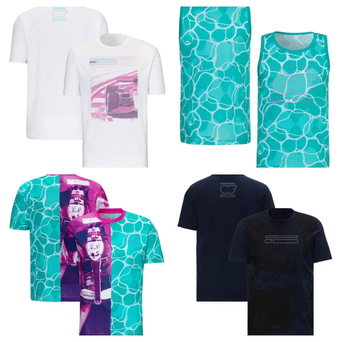 F1 Formula One Racing Suit Clothes Team Work Clothes Short Sleeve T