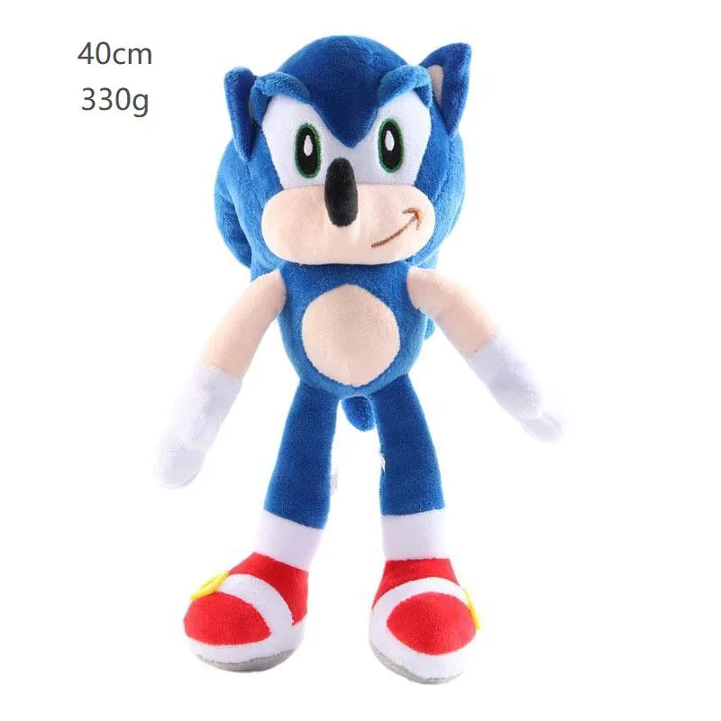 Wholesale Anime 40CM sonic Hedgehog Large size plush toy children's playmate sofa throw pillow holiday gift window decoration